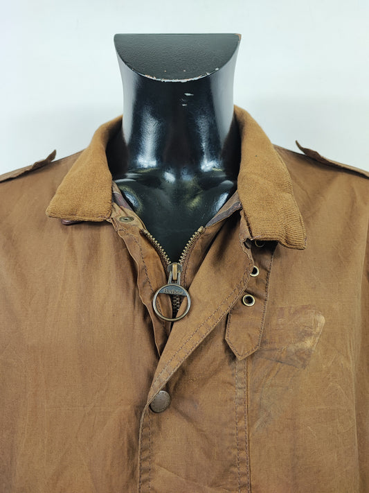 Barbour Giacca uomo Wax Flyer Jacket Large Beige Man Beige Wax Flyer Jacket Size L