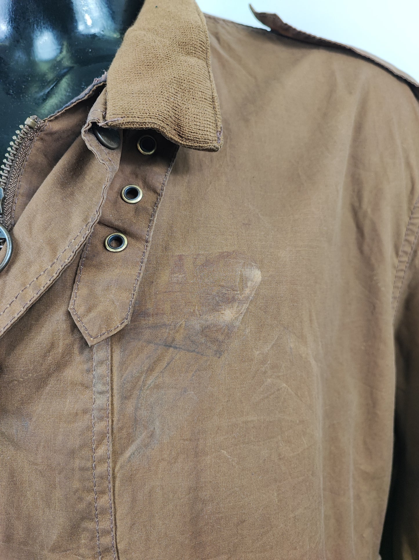 Barbour Giacca uomo Wax Flyer Jacket Large Beige Man Beige Wax Flyer Jacket Size L