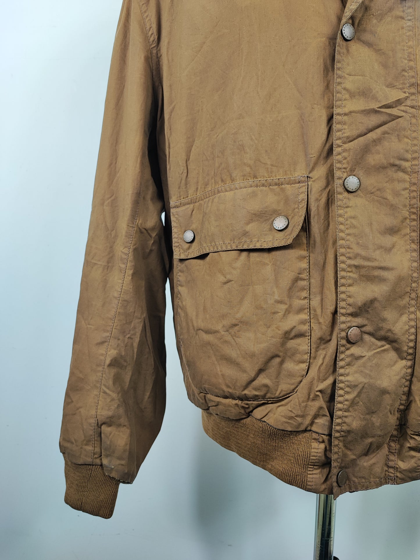 Barbour Giacca uomo Wax Flyer Jacket Large Beige Man Beige Wax Flyer Jacket Size L