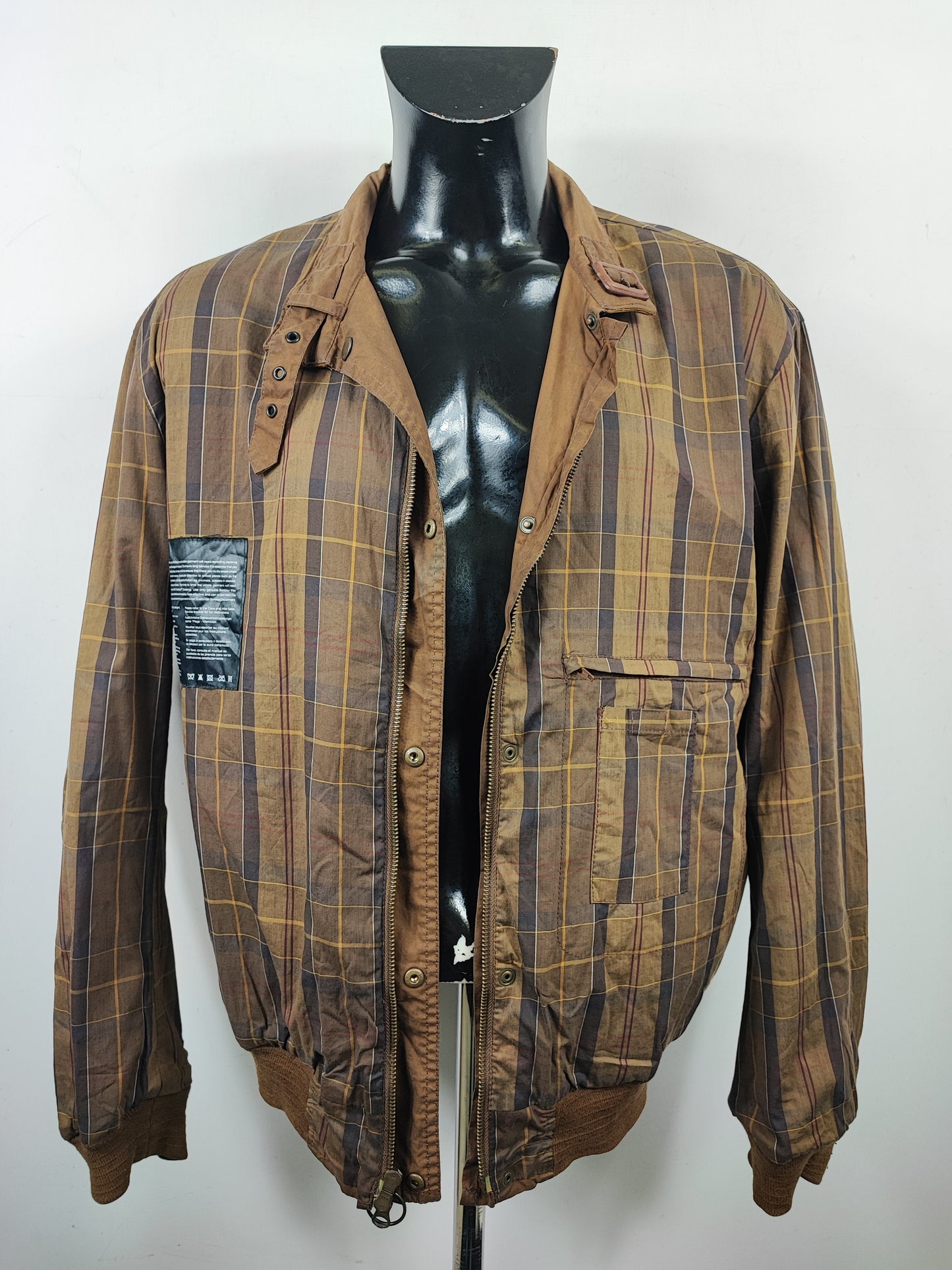 Barbour Giacca uomo Wax Flyer Jacket Large Beige Man Beige Wax Flyer Jacket Size L
