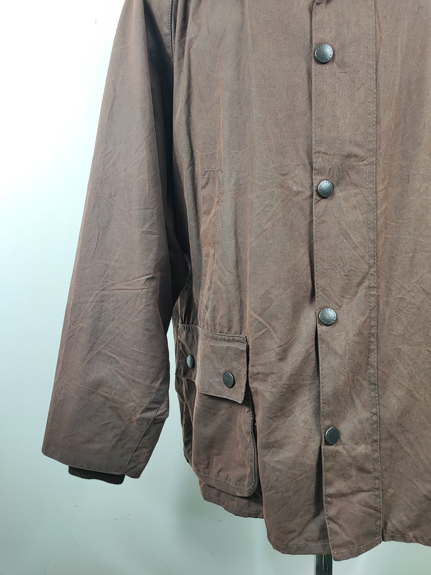 Barbour Giacca Bedale marrone Vintage C50/127 CM XXL Brown Waxed Bedale Jacket size XXL