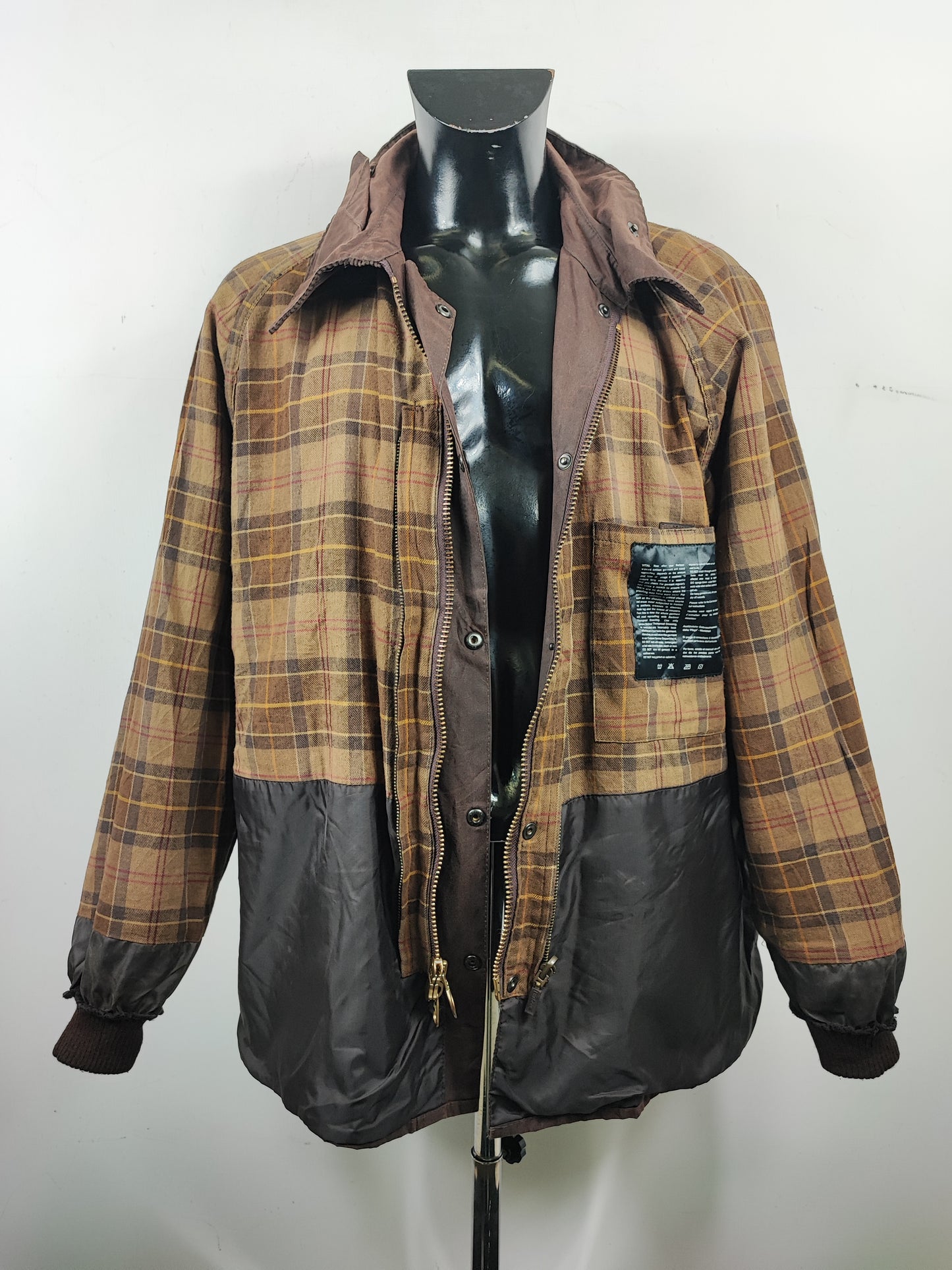 Barbour Giacca Bedale marrone Vintage C50/127 CM XXL Brown Waxed Bedale Jacket size XXL