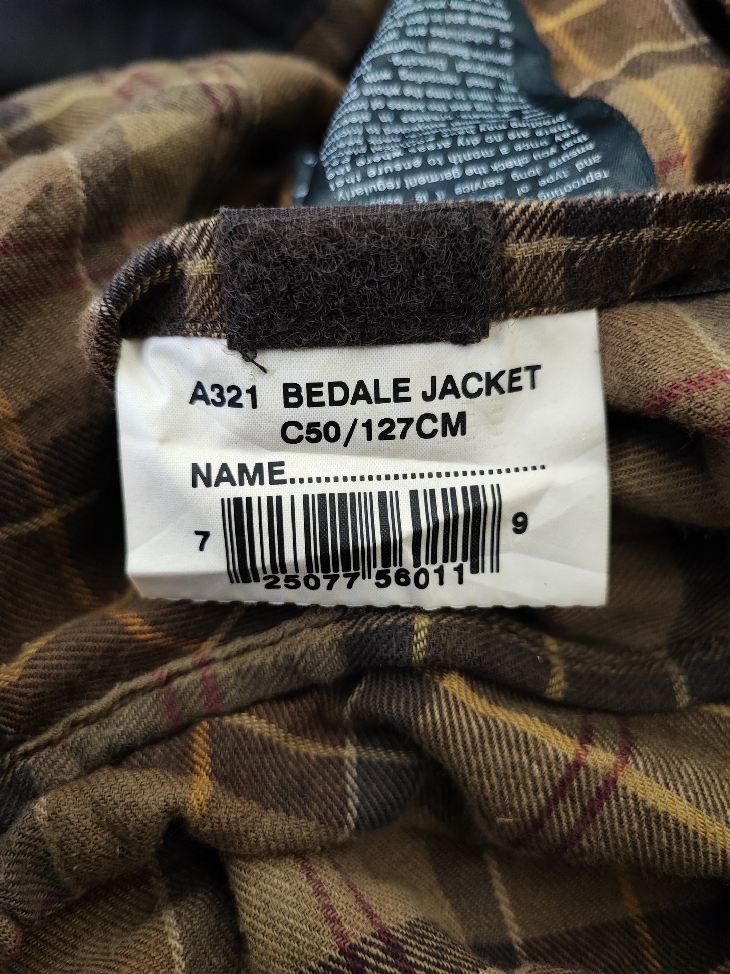 Barbour Giacca Bedale marrone Vintage C50/127 CM XXL Brown Waxed Bedale Jacket size XXL