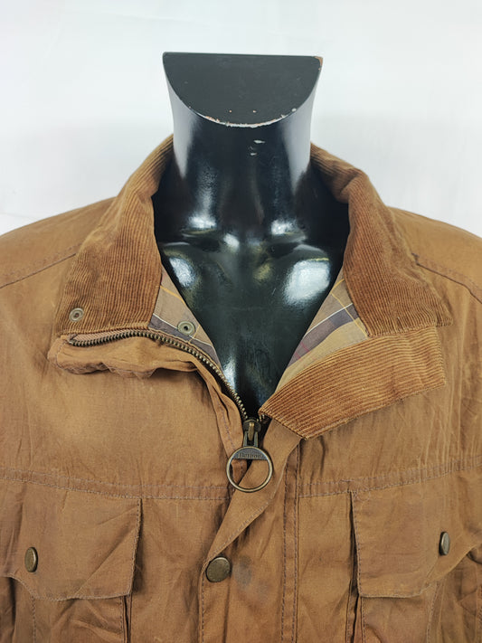 Barbour Giacca Uomo Flyweight Wax Utility Beige XXLarge- Man Wax Beige Jacket Size XXLarge