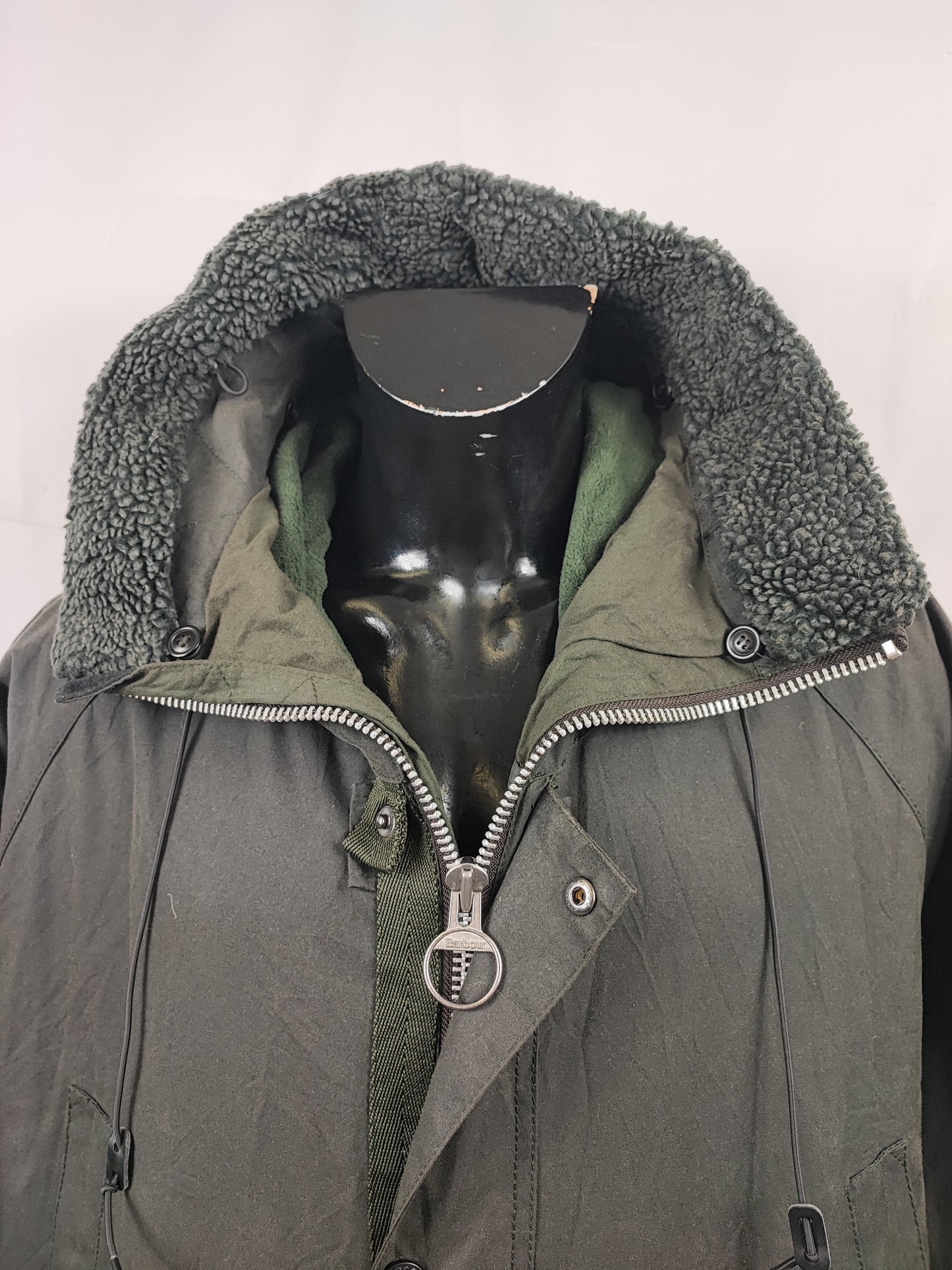 Parka da Uomo Barbour cerato verde XXL - Man Barbour Green Fenton Wax Jacket size XXL