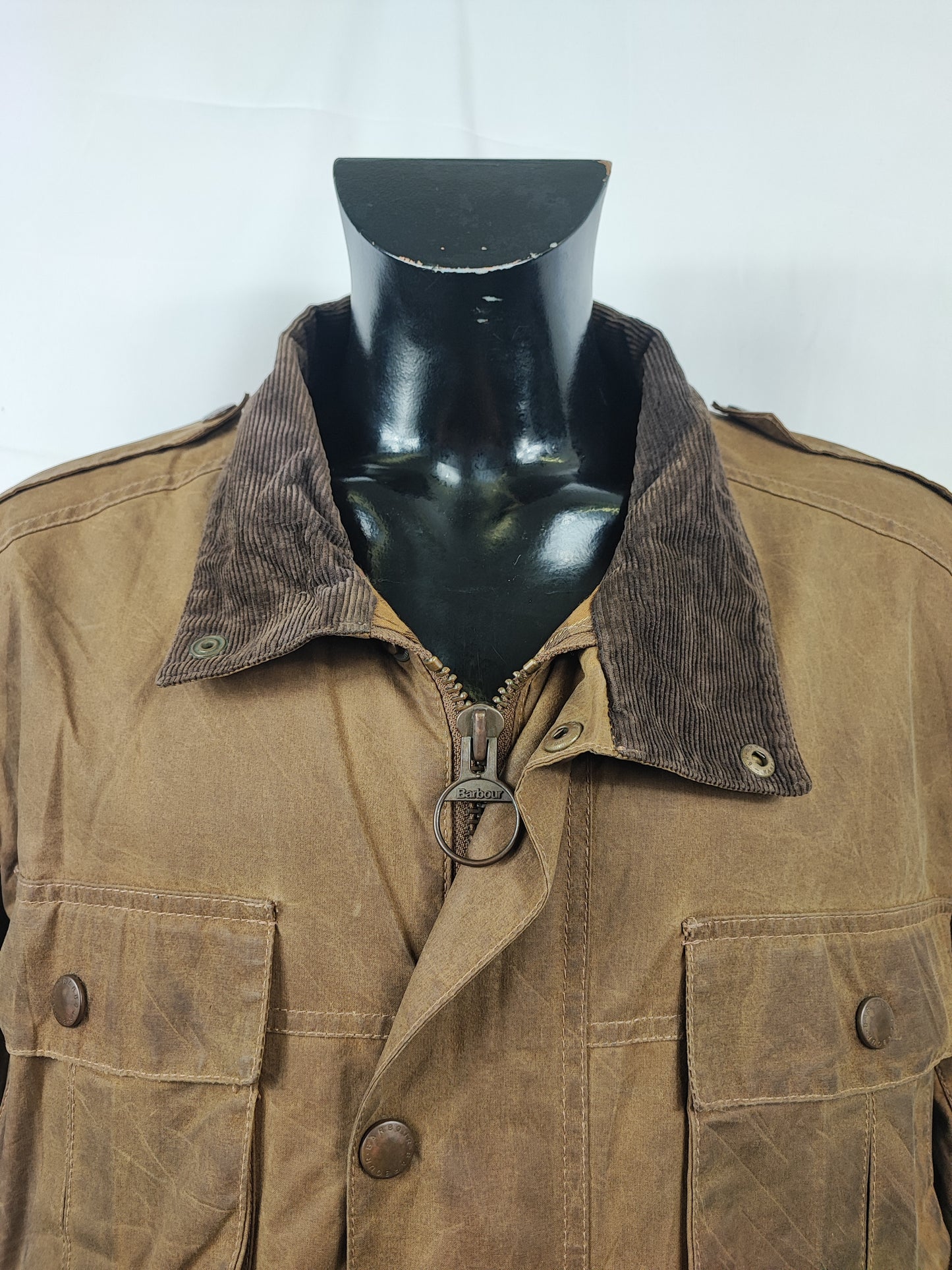 Giacca Barbour  Beige Uomo Trooper cerata XXLarge Man Beige Waxed jacket size XXL