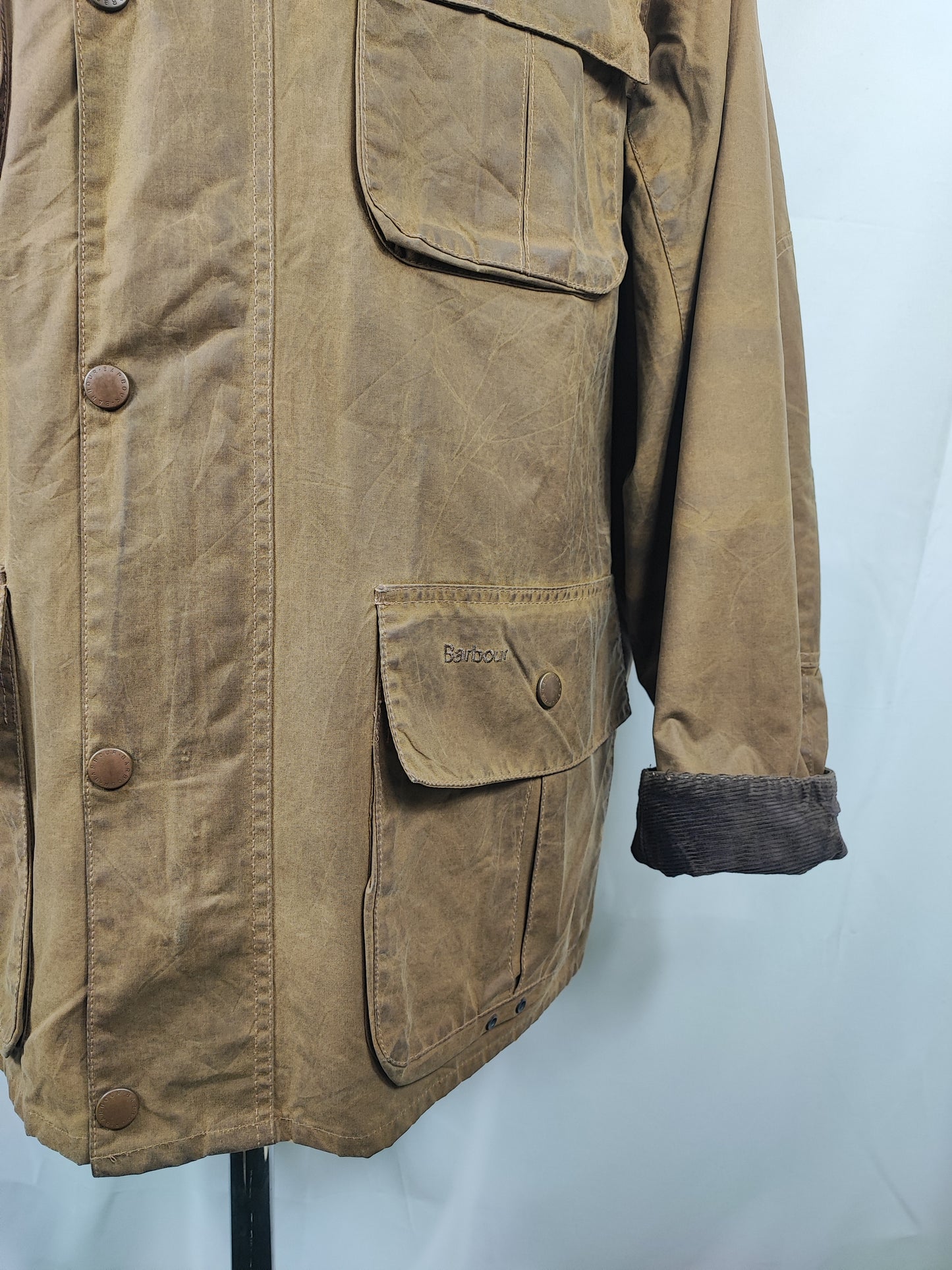 Giacca Barbour  Beige Uomo Trooper cerata XXLarge Man Beige Waxed jacket size XXL