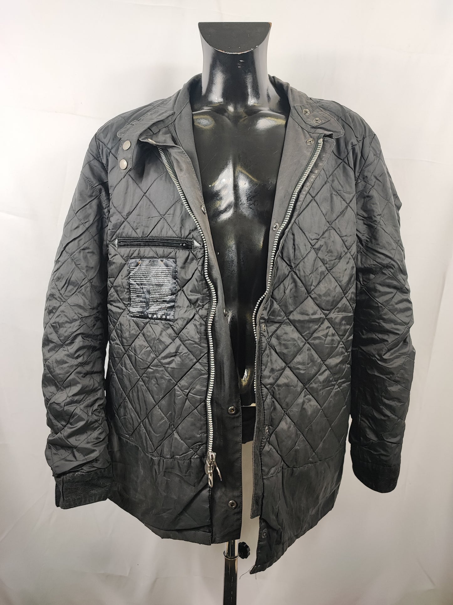 Giacca Barbour International Duke nero XXL - Man black Duke wax Jacket Size XXL