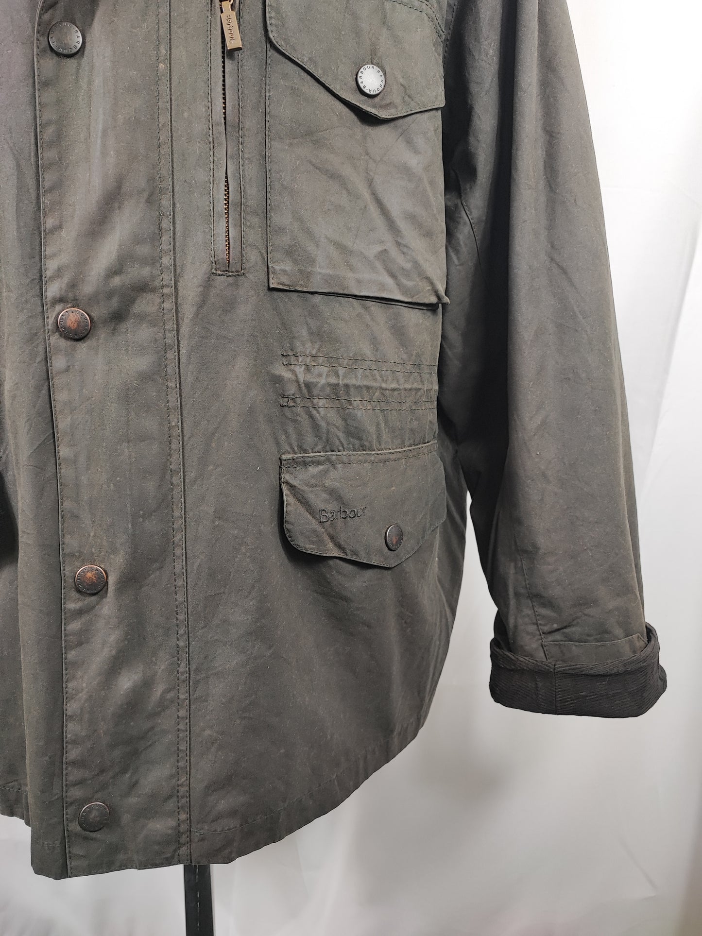 Barbour Giacca uomo Nera Sapper Jacket XXL - Man Black Waxed Sapper Jacket Size XXL