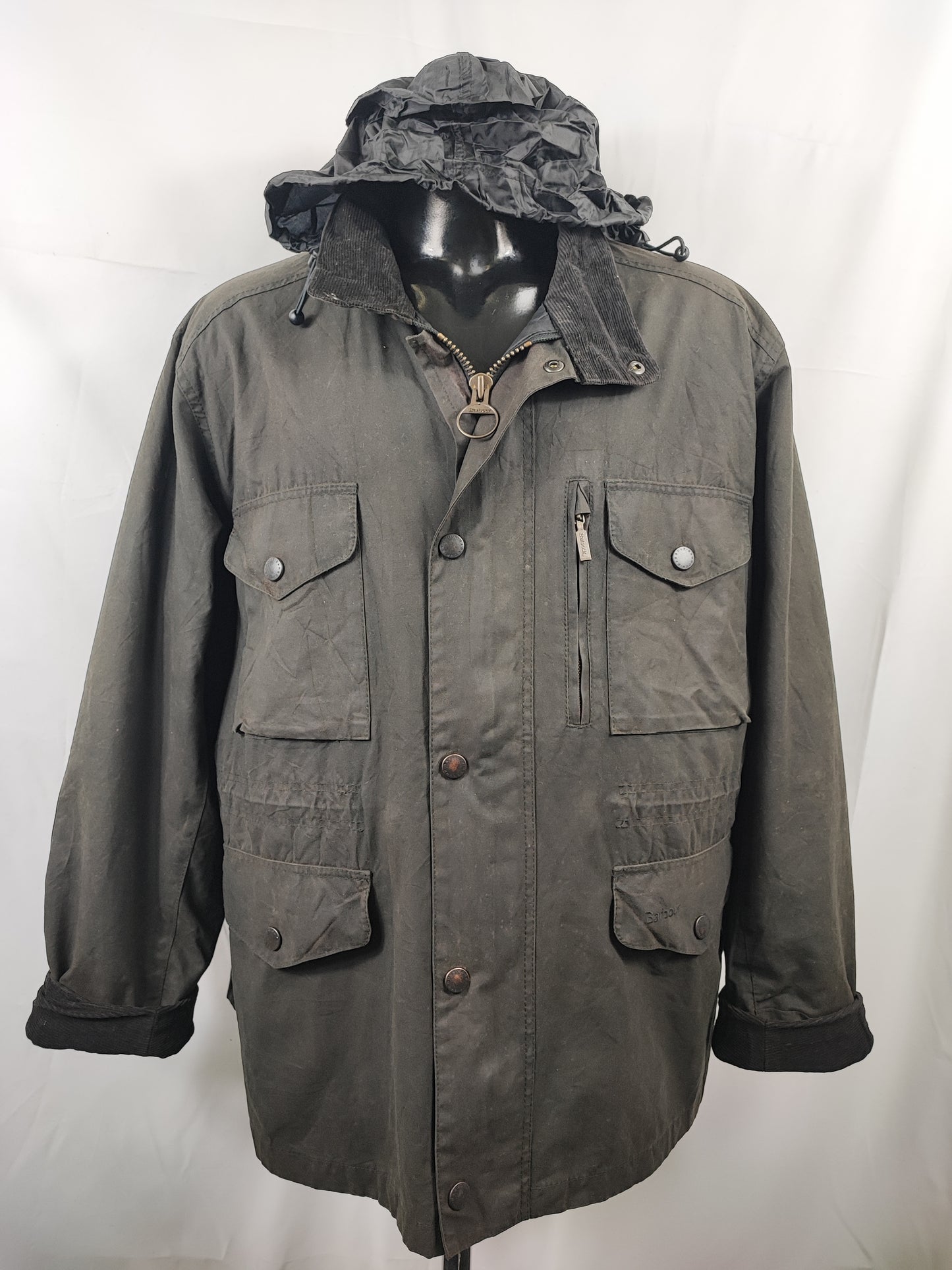 Barbour Giacca uomo Nera Sapper Jacket XXL - Man Black Waxed Sapper Jacket Size XXL