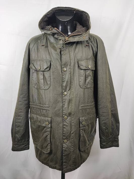 Barbour Parka Giacca verde Uomo Brindle wax jacket XL Man Green wax Jacket Size XL