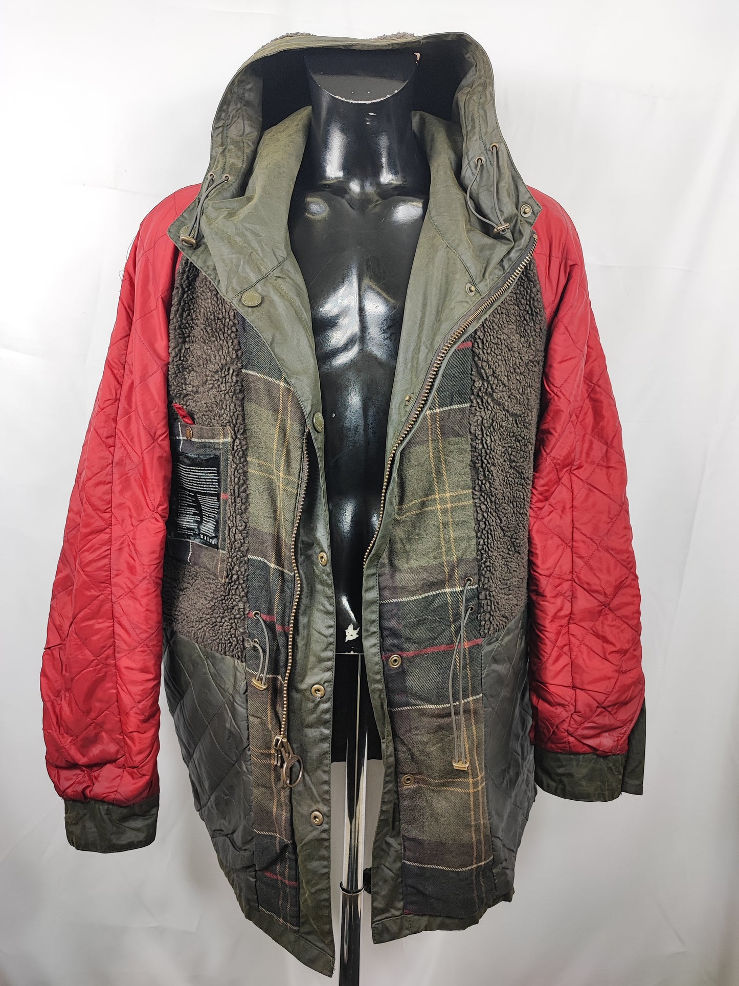 Barbour Parka Giacca verde Uomo Brindle wax jacket XL Man Green wax Jacket Size XL