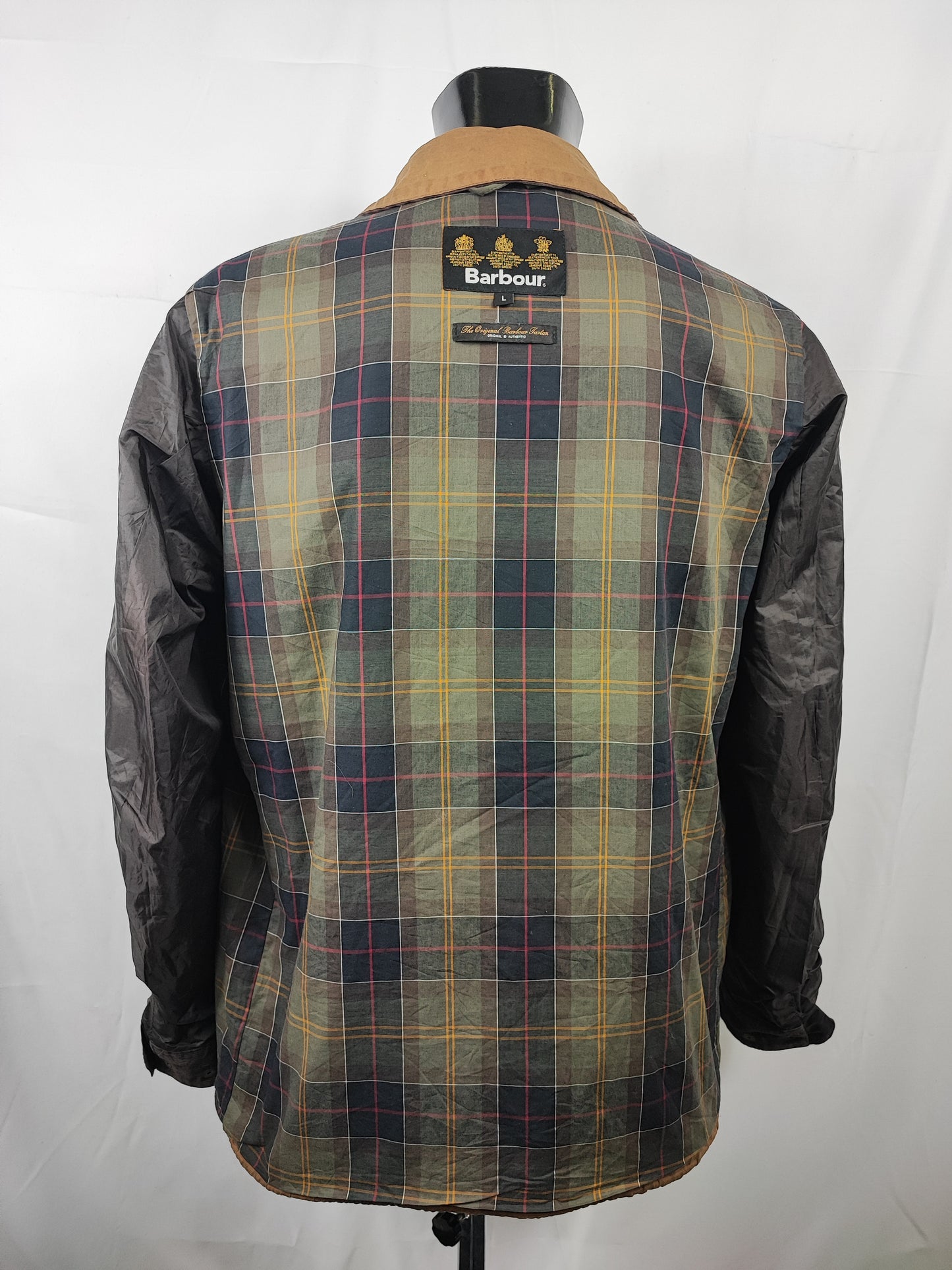 Barbour Giacca Uomo Beige Lowland Large Man Lowland Wax Beige Jacket Size Large