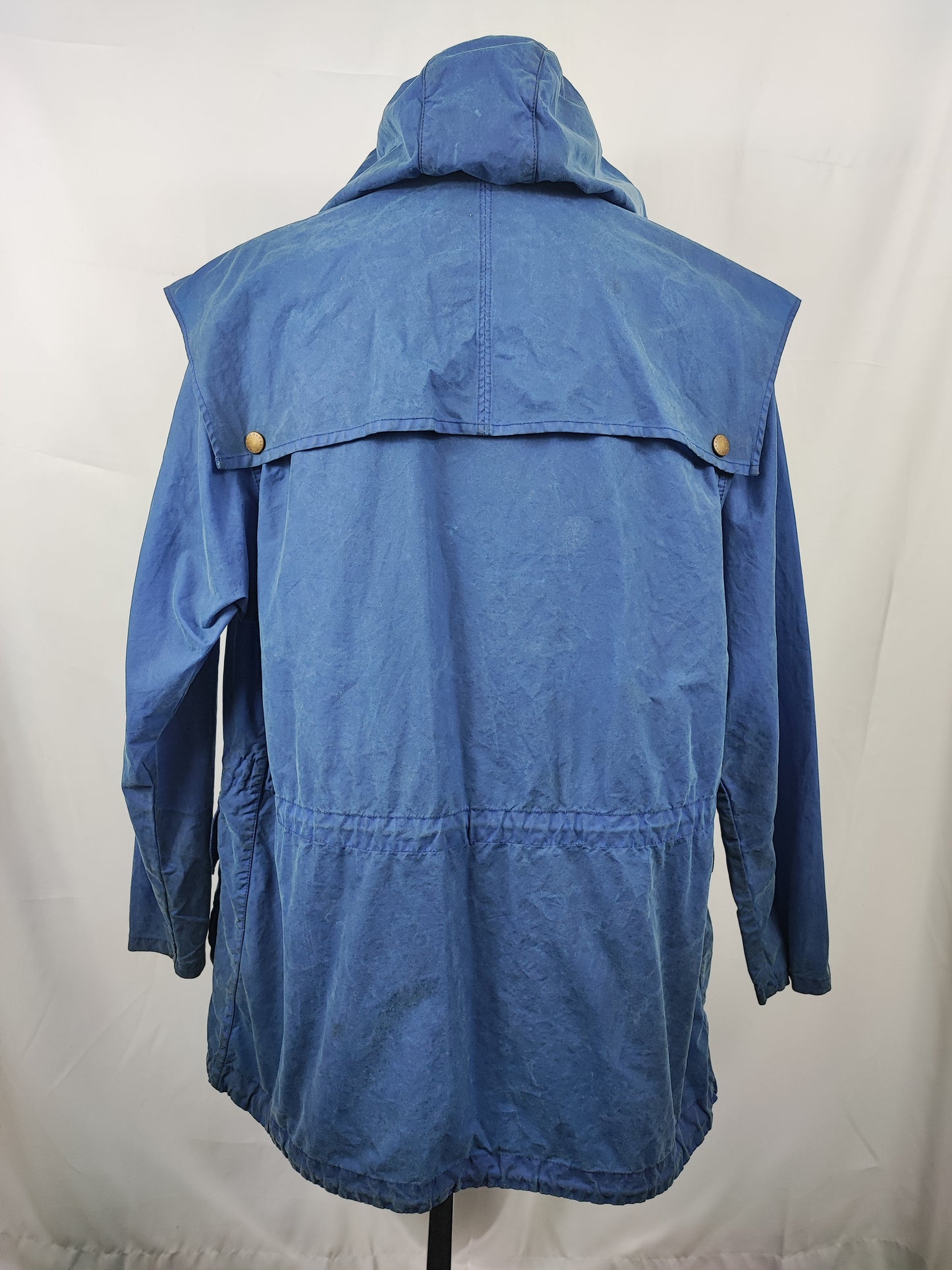 Parka Barbour cerato Blu XLarge  -  Man Waxed Navy jacket with hood size Xlarge