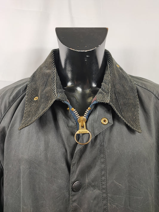 Barbour Bedale Uomo Vintage Blu C48/122cm Man Bedale waxed Navy jacket Size XL