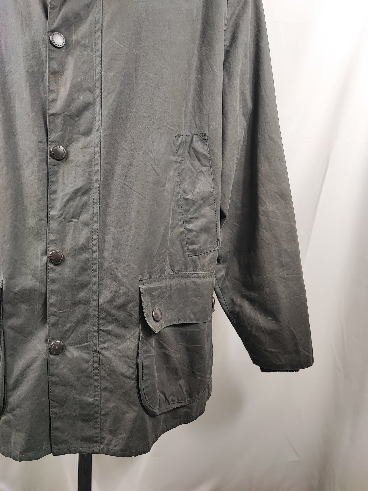 Barbour Bedale Uomo Vintage Blu C48/122cm Man Bedale waxed Navy jacket Size XL