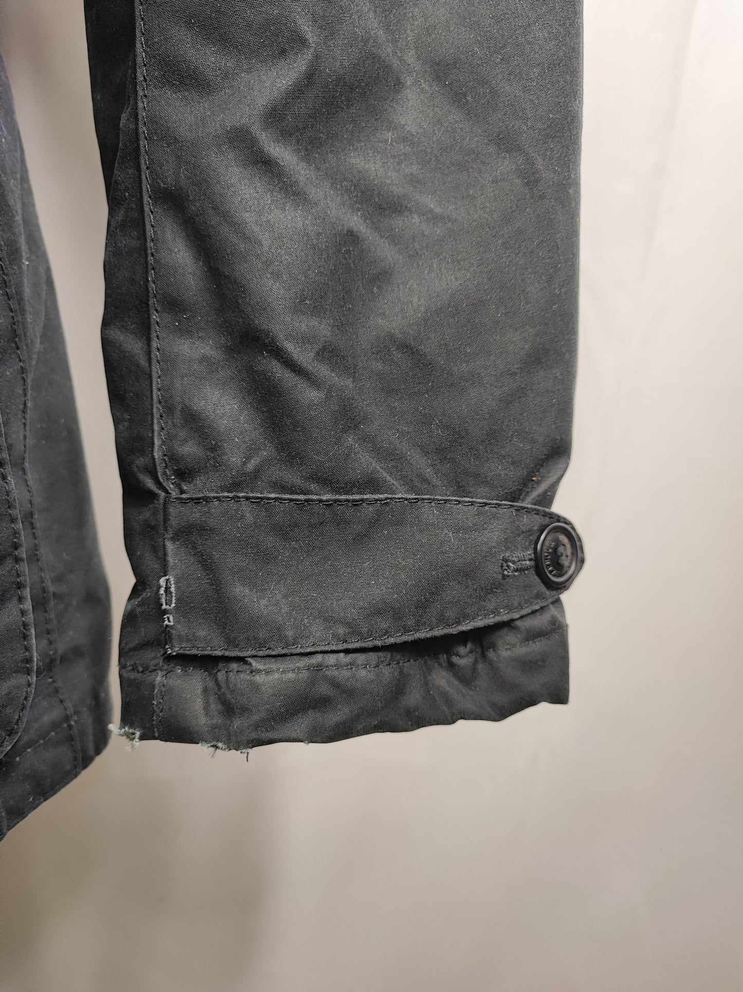 Game Parka Barbour blu con cappuccio Medium- Man Wax Navy Game Parka Size Medium
