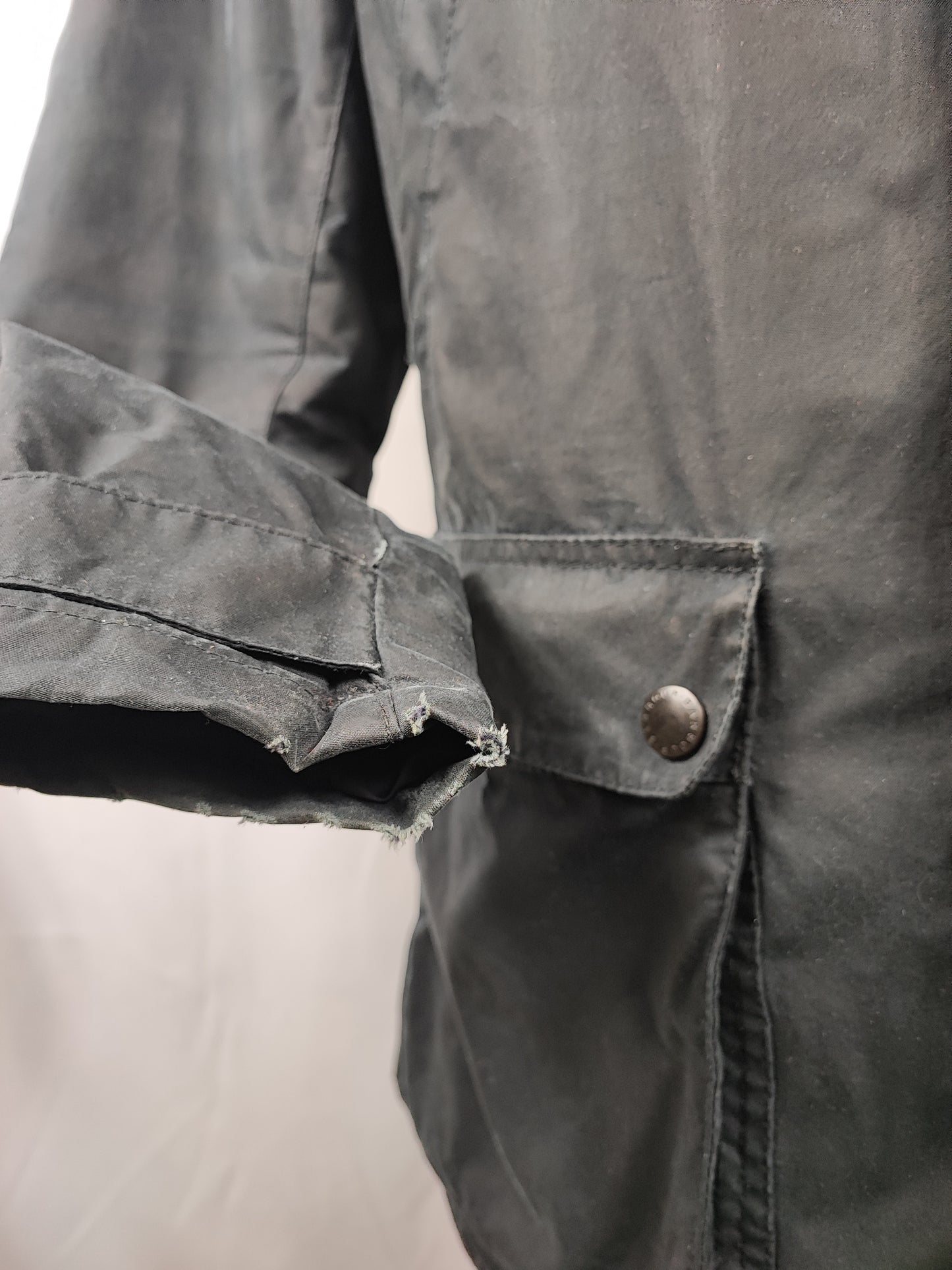 Game Parka Barbour blu con cappuccio Medium- Man Wax Navy Game Parka Size Medium