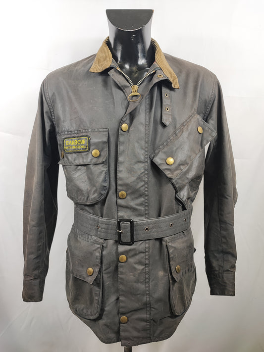 Barbour International nero uomo C40/102 cm - Man Black Wax International Jacket C40 Size 50