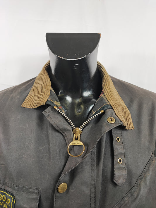 Barbour International nero uomo C40/102 cm - Man Black Wax International Jacket C40 Size 50