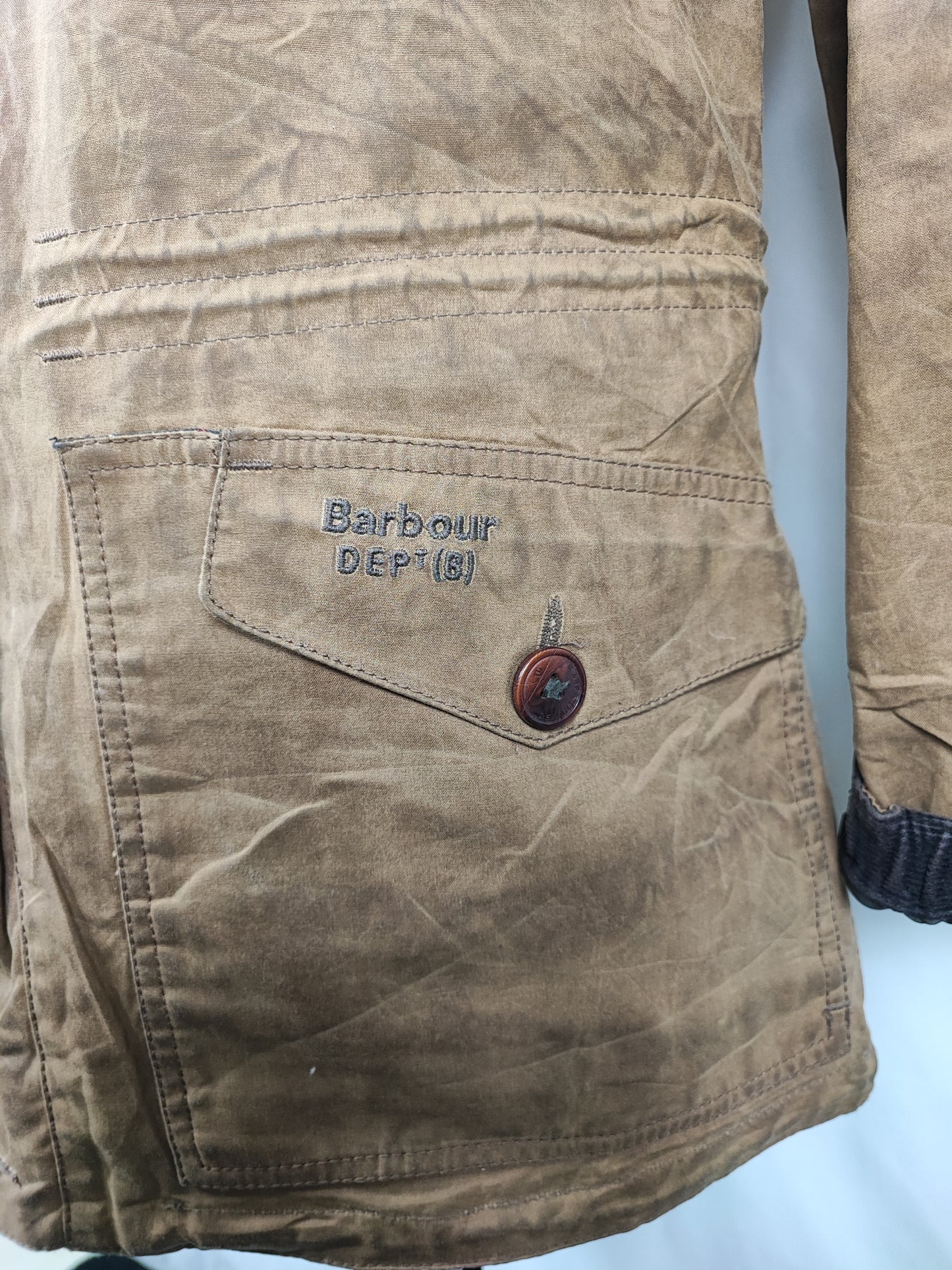 Giacca Barbour Dept B Summer Parka Beige Medium- Beige Dept B summer parka waxed Size M