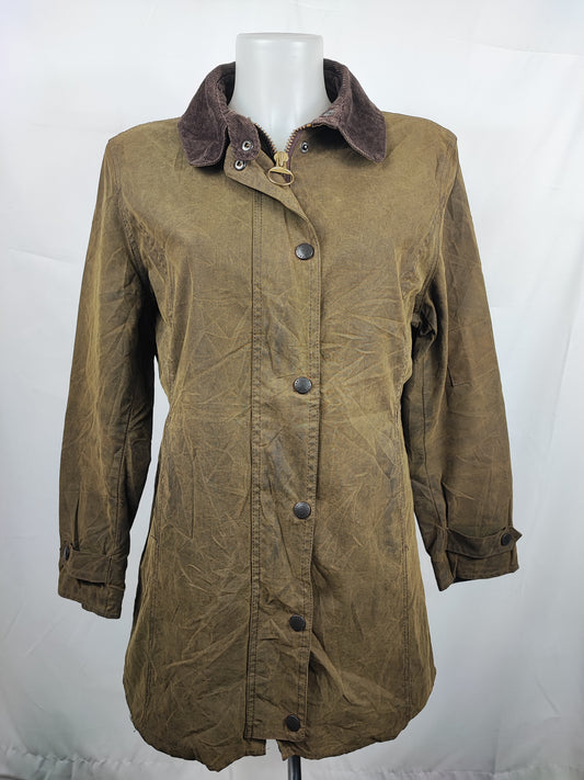 Giacca Barbour Newmarket donna Verde UK12 Medium Lady Olive Newmarket jacket Size UK12