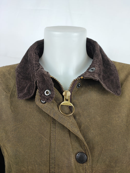 Giacca Barbour Newmarket donna Verde UK12 Medium Lady Olive Newmarket jacket Size UK12