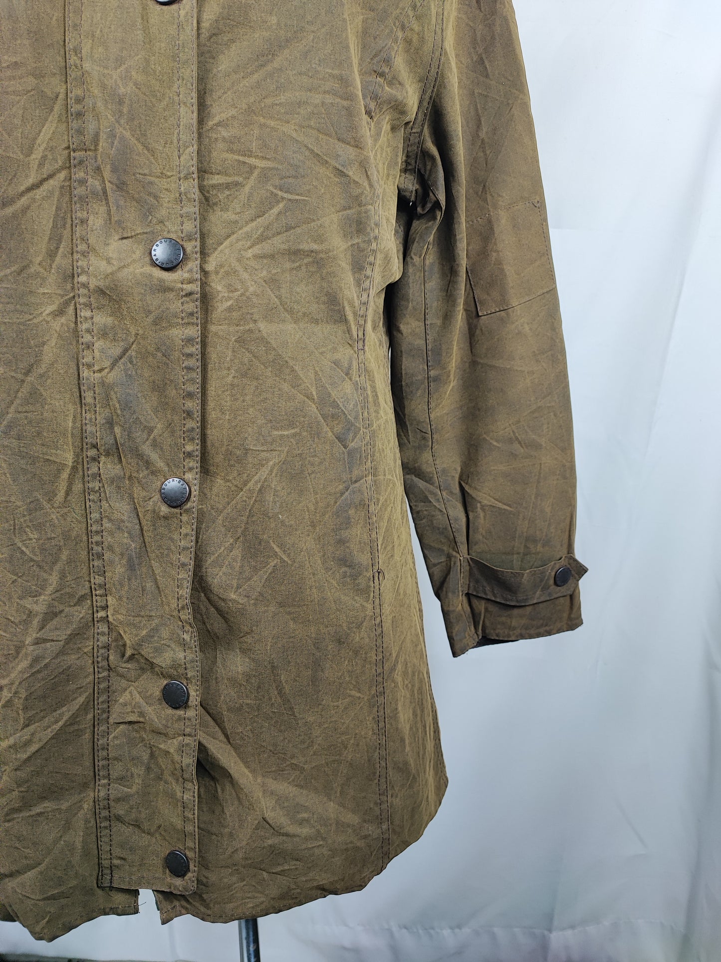Giacca Barbour Newmarket donna Verde UK12 Medium Lady Olive Newmarket jacket Size UK12
