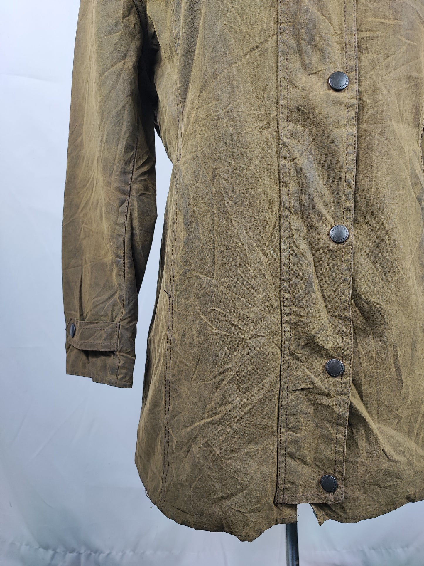 Giacca Barbour Newmarket donna Verde UK12 Medium Lady Olive Newmarket jacket Size UK12