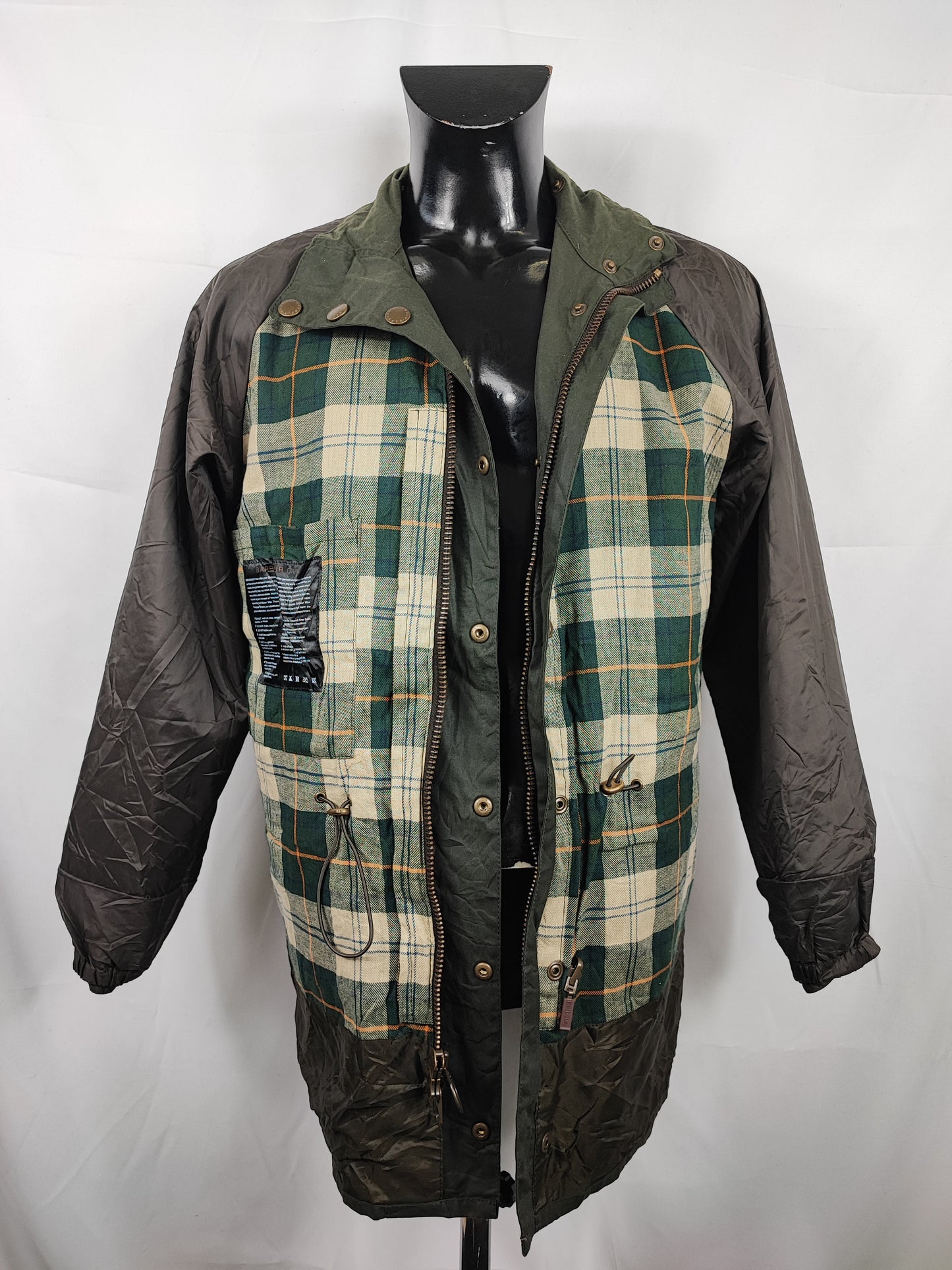 Giacca Barbour da uomo verde cerata Smu Burnell Small- Sage Man Wax Smu Burnell Jacket size S