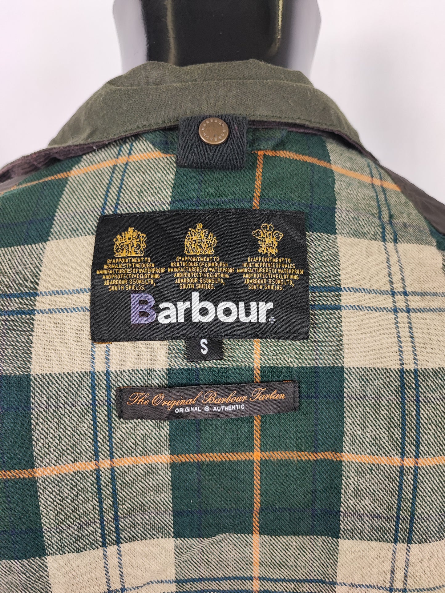 Giacca Barbour da uomo verde cerata Smu Burnell Small- Sage Man Wax Smu Burnell Jacket size S