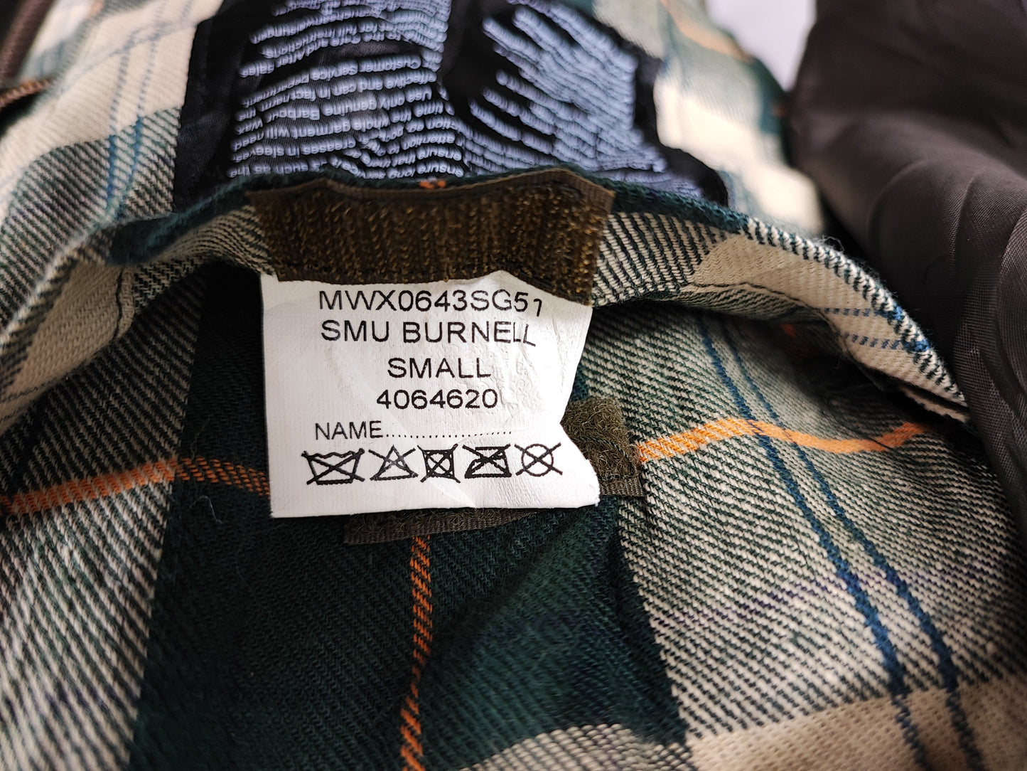 Giacca Barbour da uomo verde cerata Smu Burnell Small- Sage Man Wax Smu Burnell Jacket size S