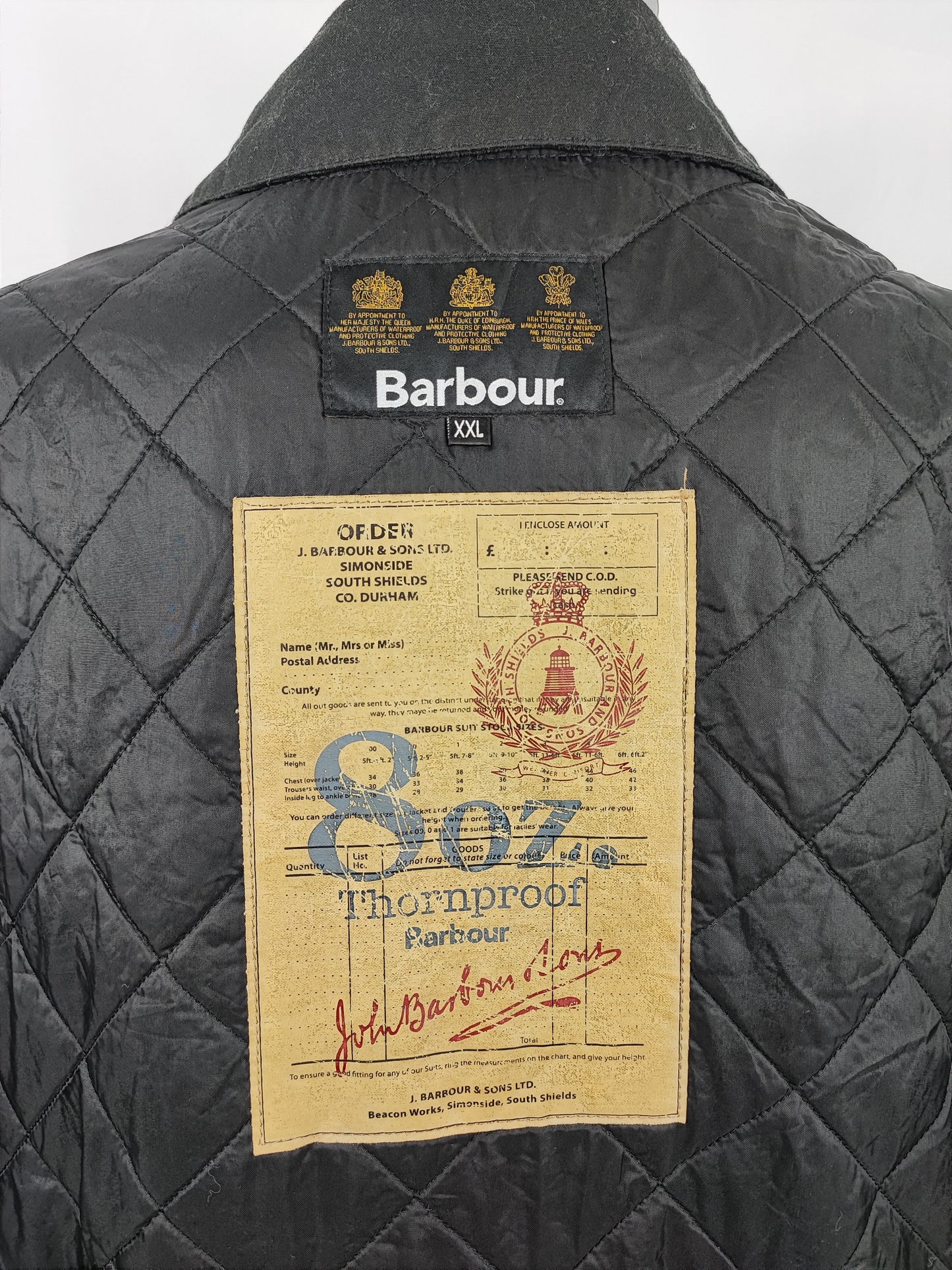 Giacca Barbour Nera Martindale Cerata XXLarge - Man Wax Black Martindale Jacket Size XXLarge
