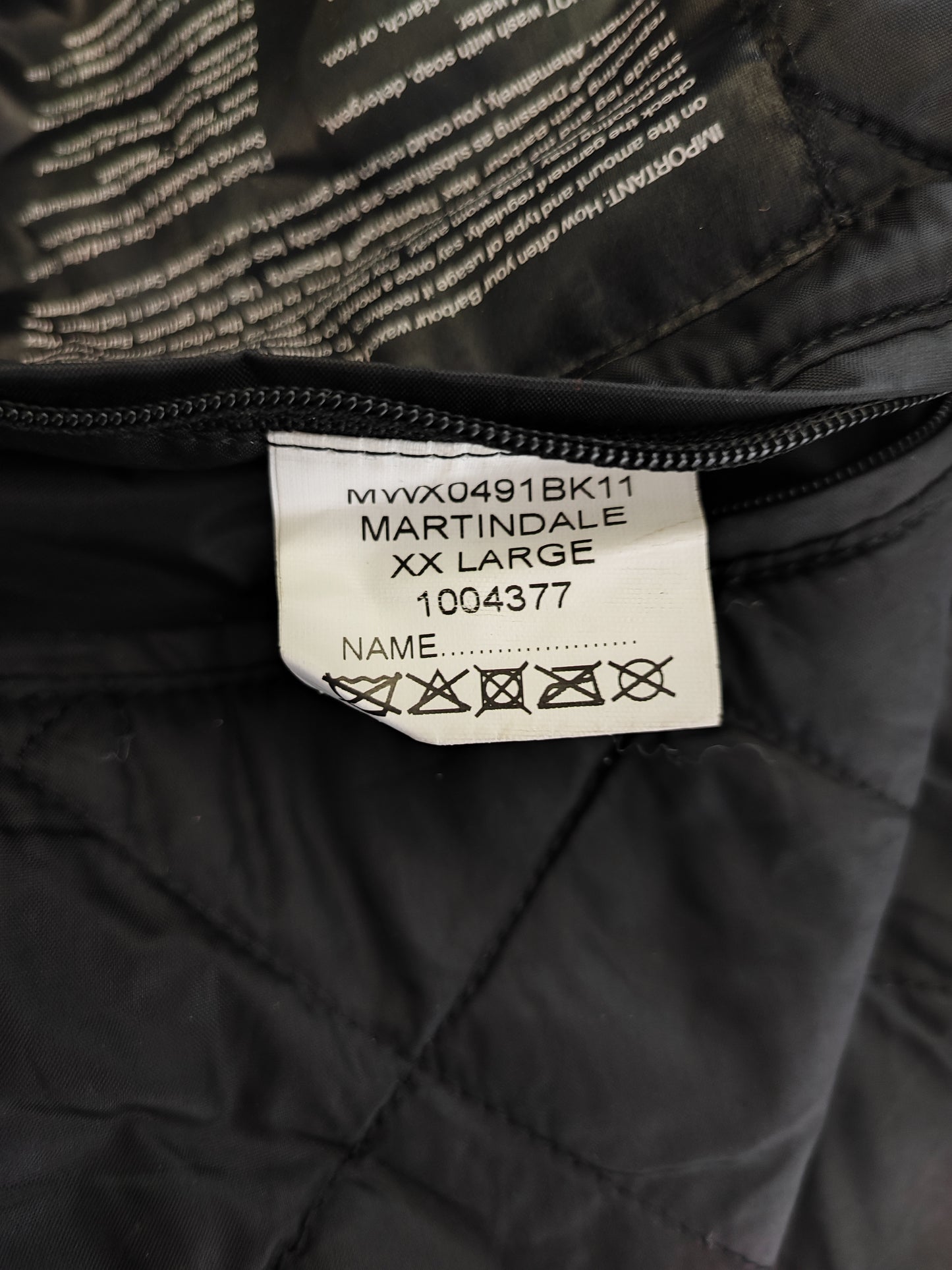 Giacca Barbour Nera Martindale Cerata XXLarge - Man Wax Black Martindale Jacket Size XXLarge
