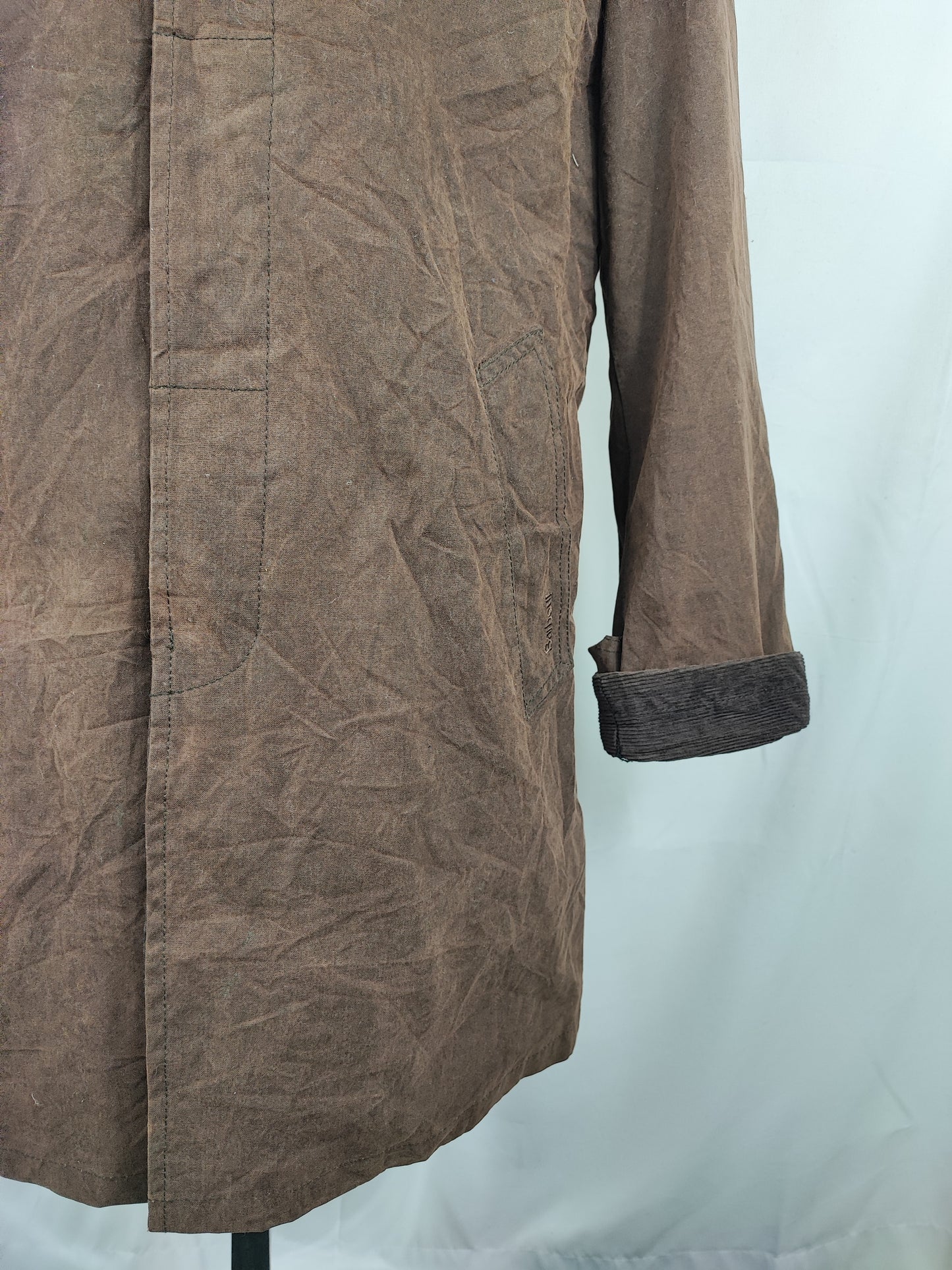 Cappotto Barbour uomo Merton mac marrone M- Man Merton brown wax trench coat size Medium