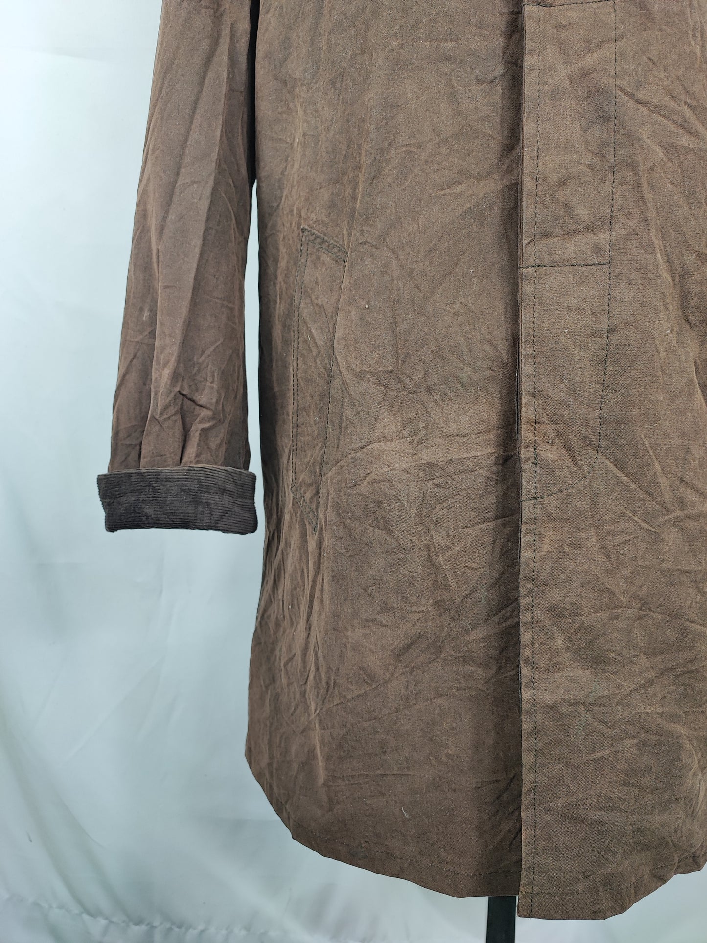 Cappotto Barbour uomo Merton mac marrone M- Man Merton brown wax trench coat size Medium
