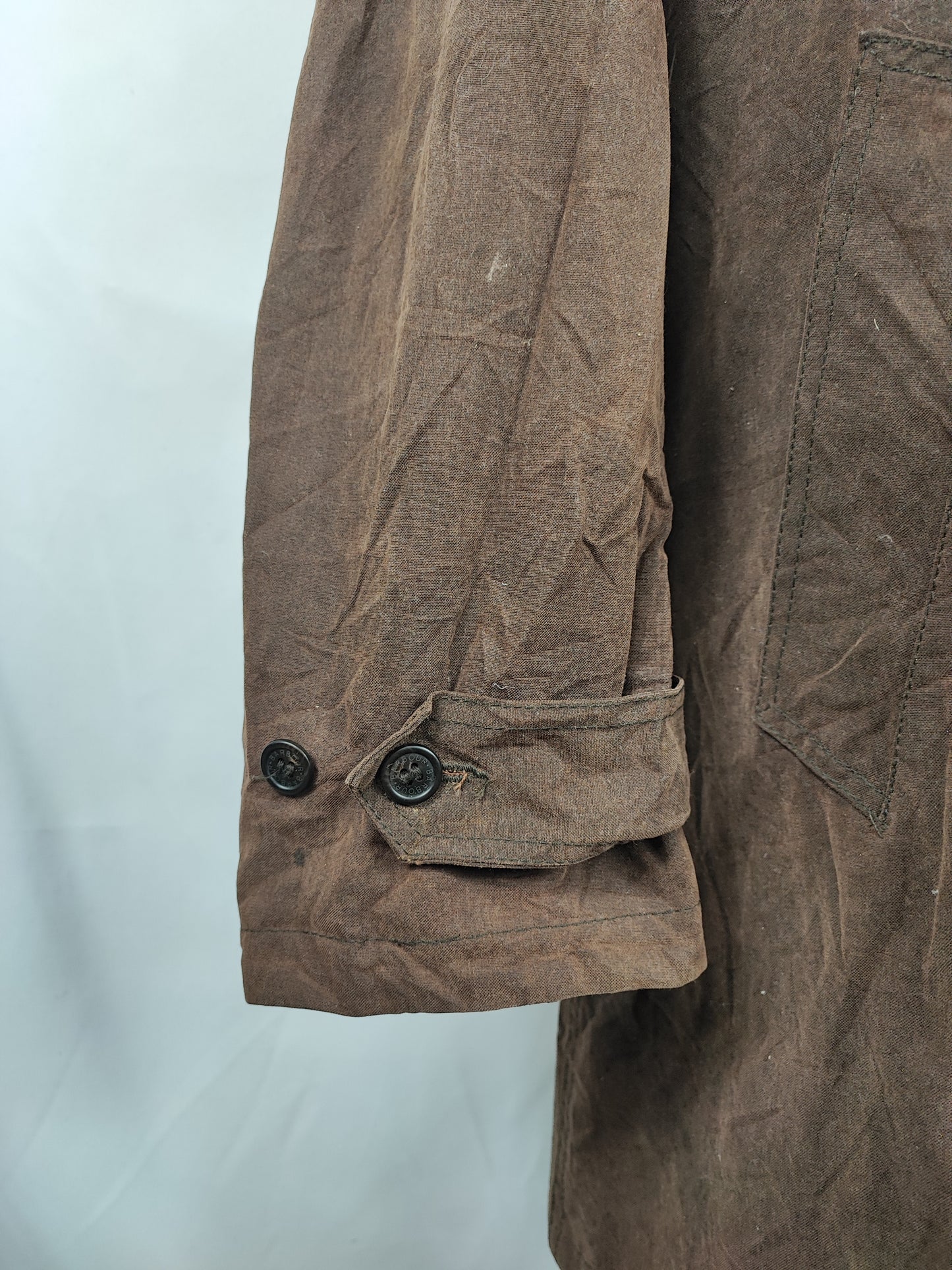 Cappotto Barbour uomo Merton mac marrone M- Man Merton brown wax trench coat size Medium
