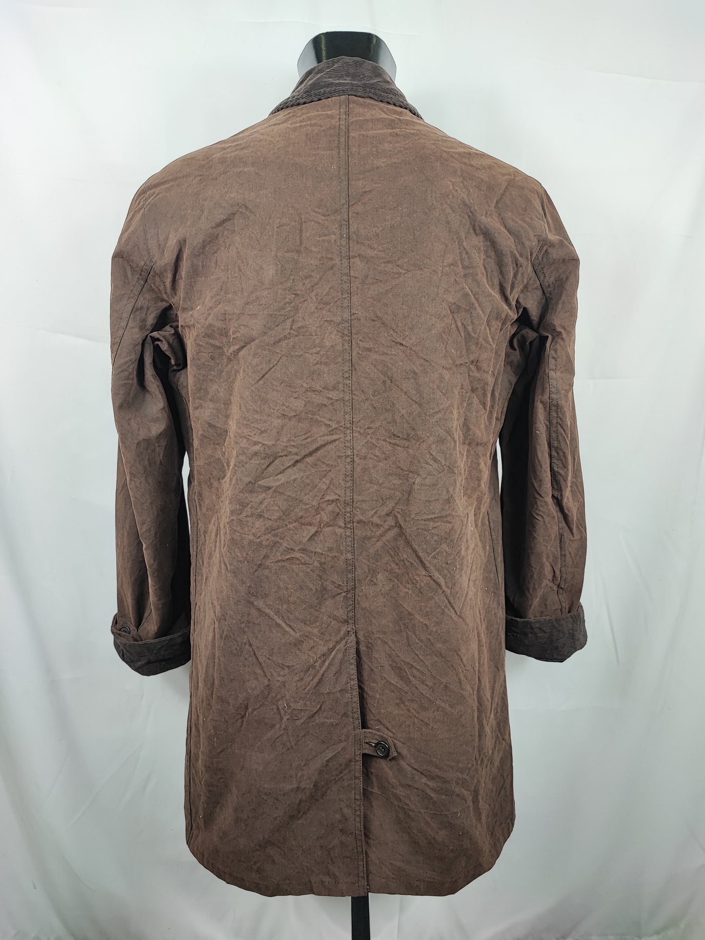 Cappotto Barbour uomo Merton mac marrone M- Man Merton brown wax trench coat size Medium