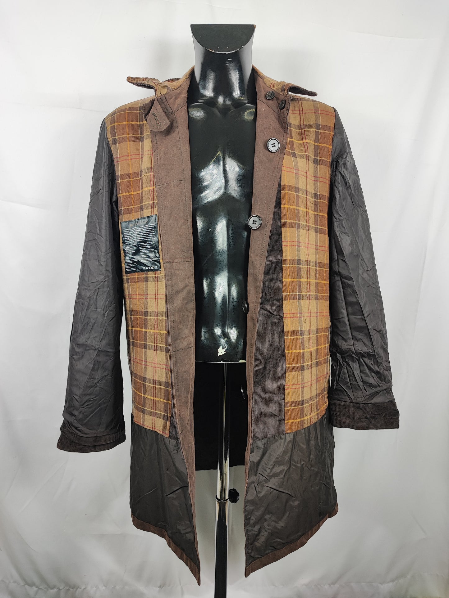 Cappotto Barbour uomo Merton mac marrone M- Man Merton brown wax trench coat size Medium