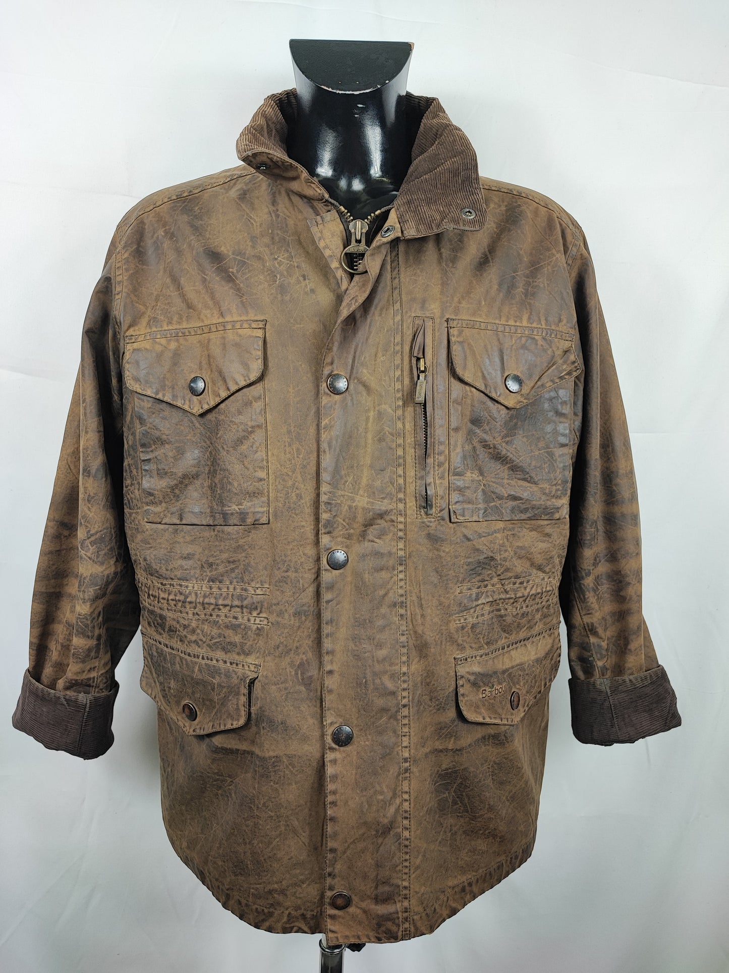 Barbour Giacca uomo verde Sapper Jacket L - Man Green Waxed Sapper Jacket Size Large