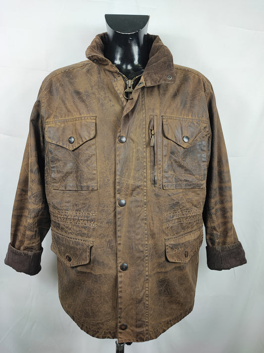 Barbour Giacca uomo verde Sapper Jacket L - Man Green Waxed Sapper Jacket Size Large