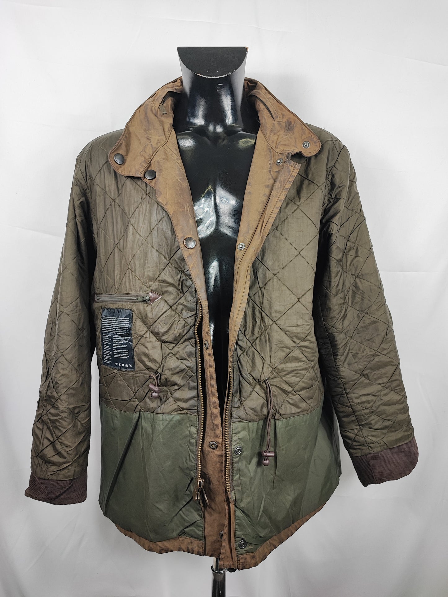 Barbour Giacca uomo verde Sapper Jacket L - Man Green Waxed Sapper Jacket Size Large