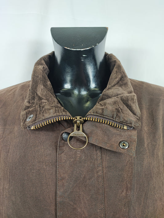 Giacca Barbour Marrone New Hampshire Cerata XXLarge - Man Wax Brown New Hampshire Jacket Beige Size XXLarge
