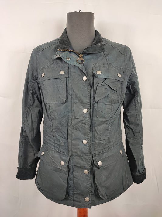 Giacca Barbour International Donna blu Small UK10 -Lady Buxton Navy Jacket size UK10