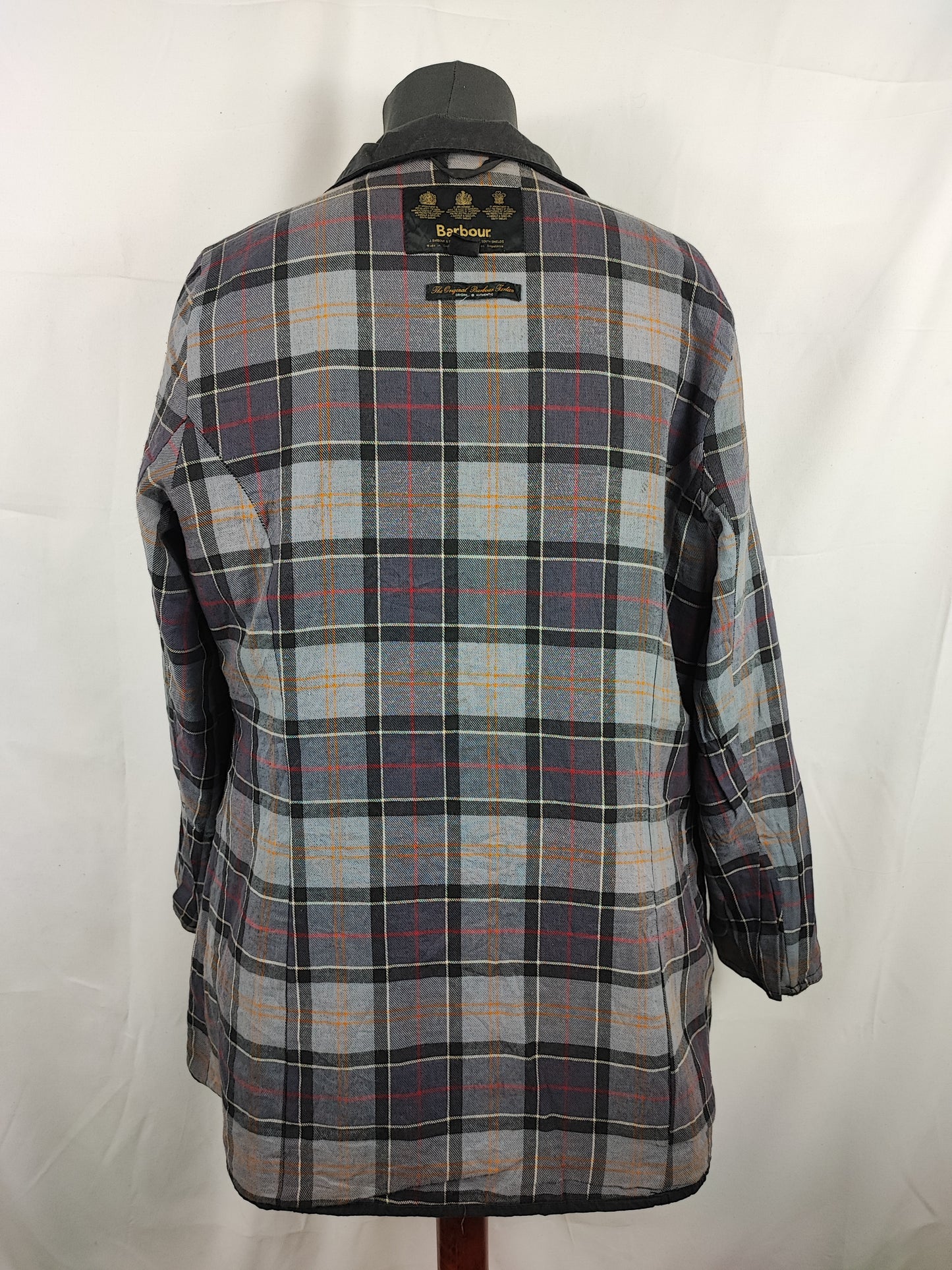 Giacca Barbour Unisex  con cintura nera utility mac UK16  tg.46 - Black Waxed Utility Mac Jacket UK16