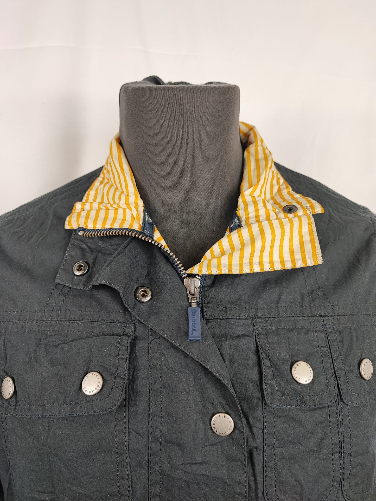 Giacca Barbour donna Blu Avonmouth uk12 Medium - Navy Wax Avonmouth jacket size 12