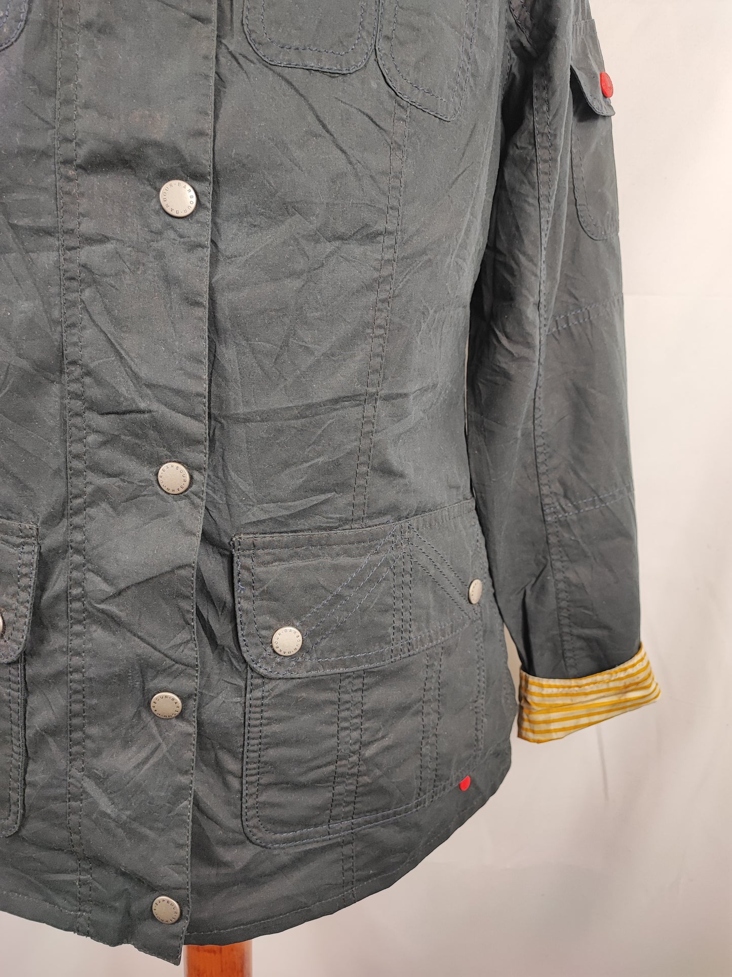 Giacca Barbour donna Blu Avonmouth uk12 Medium - Navy Wax Avonmouth jacket size 12