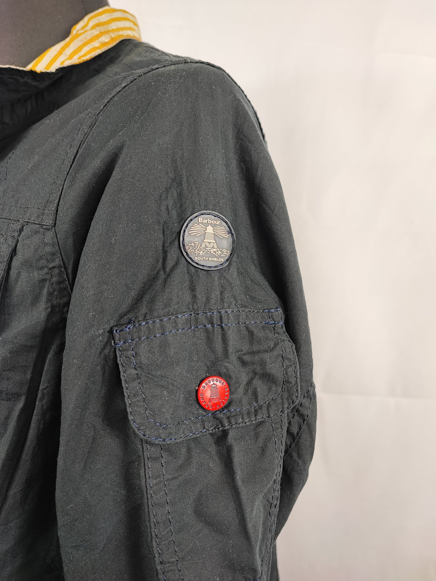 Giacca Barbour donna Blu Avonmouth uk12 Medium - Navy Wax Avonmouth jacket size 12