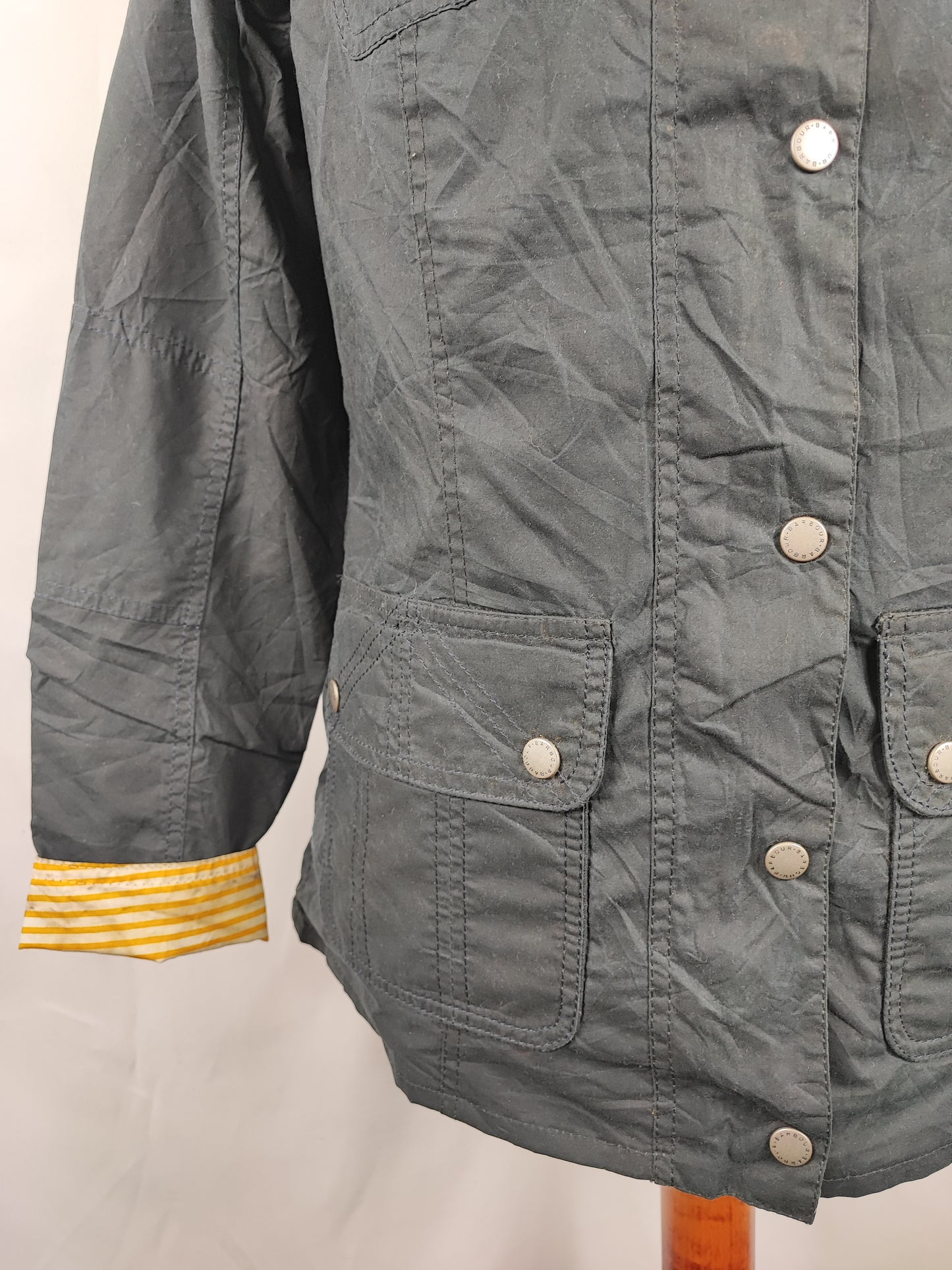 Giacca Barbour donna Blu Avonmouth uk12 Medium - Navy Wax Avonmouth jacket size 12