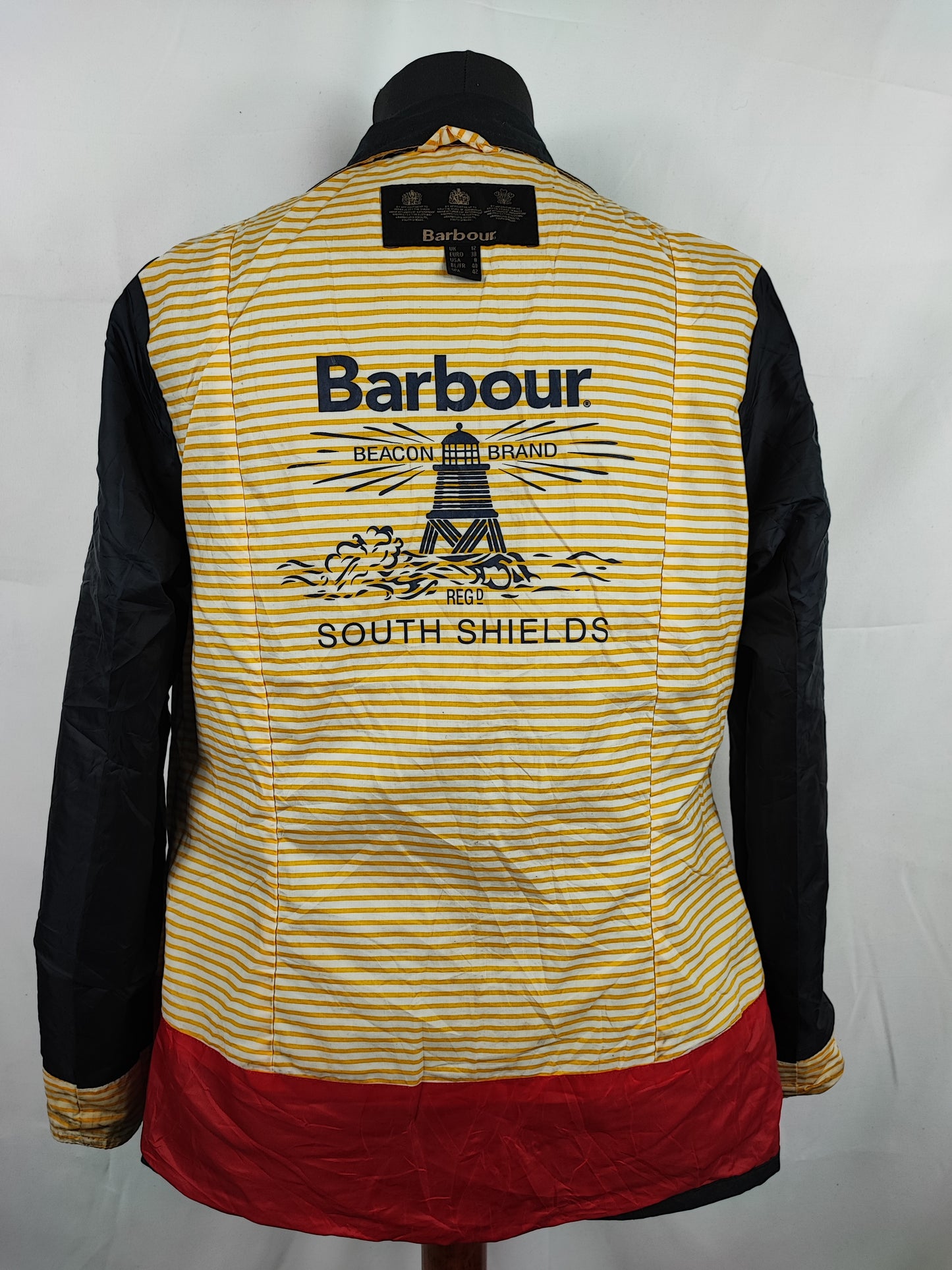 Giacca Barbour donna Blu Avonmouth uk12 Medium - Navy Wax Avonmouth jacket size 12